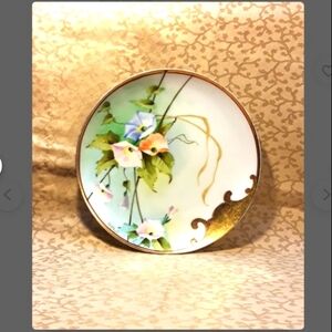 Antique~Imperial Austria Amphora Plate~Hand Painted~Victorian Shabby Cottage